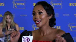 2022 Daytime Emmys Red Carpet: Mishael Morgan (Amanda Sinclair, The Young and the Restless)