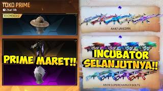 INCUBATOR FF SELANJUTNYA !! Bocoran Toko Prime Maret Ada Topi Jerami & Incubator 3 in 1 Besok screenshot 2
