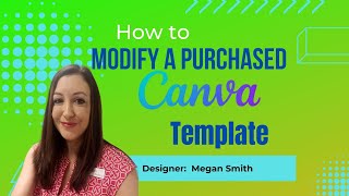How To Edit A Canva Template You Purchased.