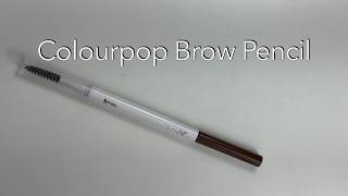 Colourpop Brow Pencil Review #colourpop
