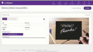 Create Personalized Image Element in EmailDyno
