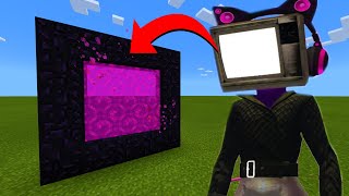 How To Make A Portal To The Titan TV Woman Dimension in Minecraft!