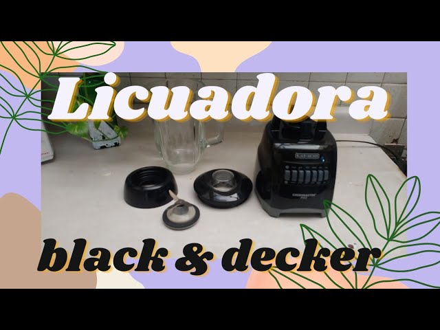 Licuadora Black+Decker BLBD210GR 10 Velocidades 550 Watts Jarra de Vid