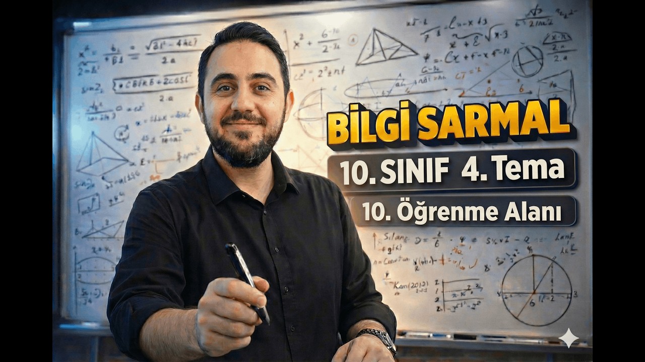 2025-26 Bilgi Sarmal 10. Sınıf Matematik | 4. Tema 10. Öğrenme Alanı (syf 224-225)