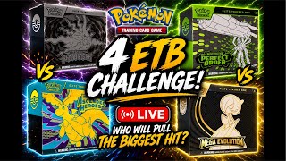 🔥 4 ETB BATTLE! BIGGEST HIT WINS! 💥 Pokémon TCG Live