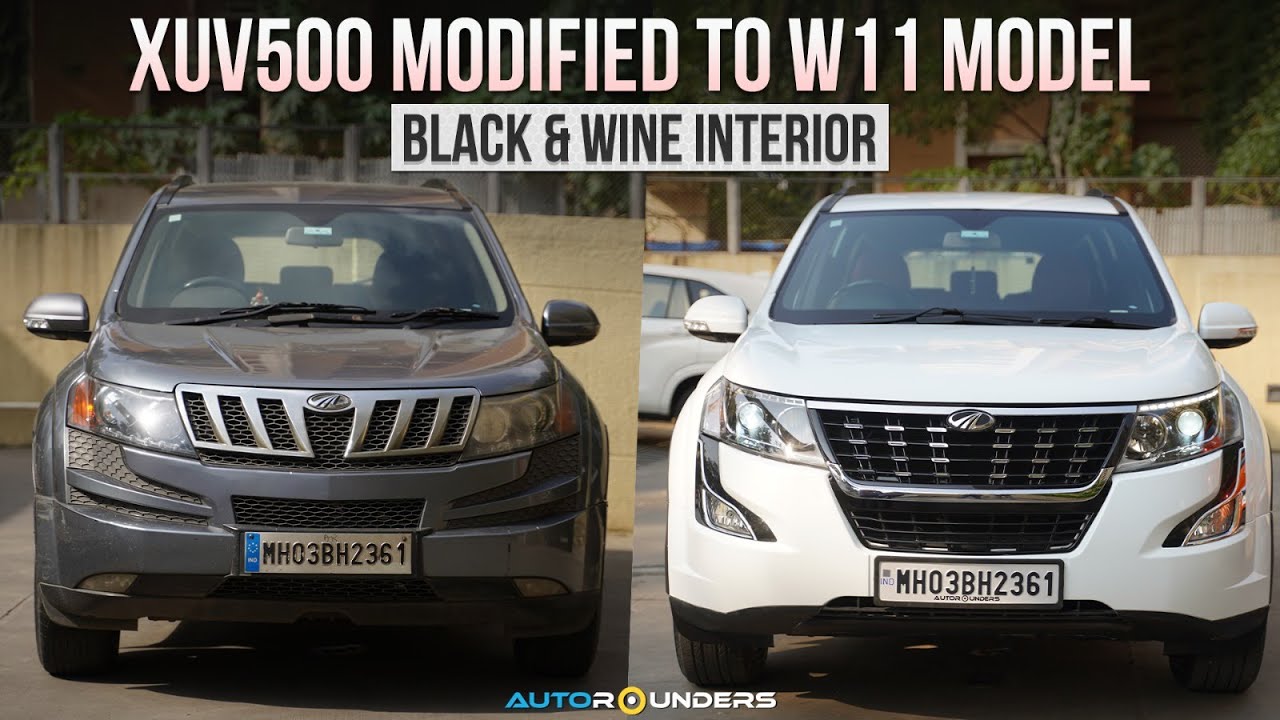 Old XUV500 to new W11 model with Black & Wine Interior | 📍 Autorounders
