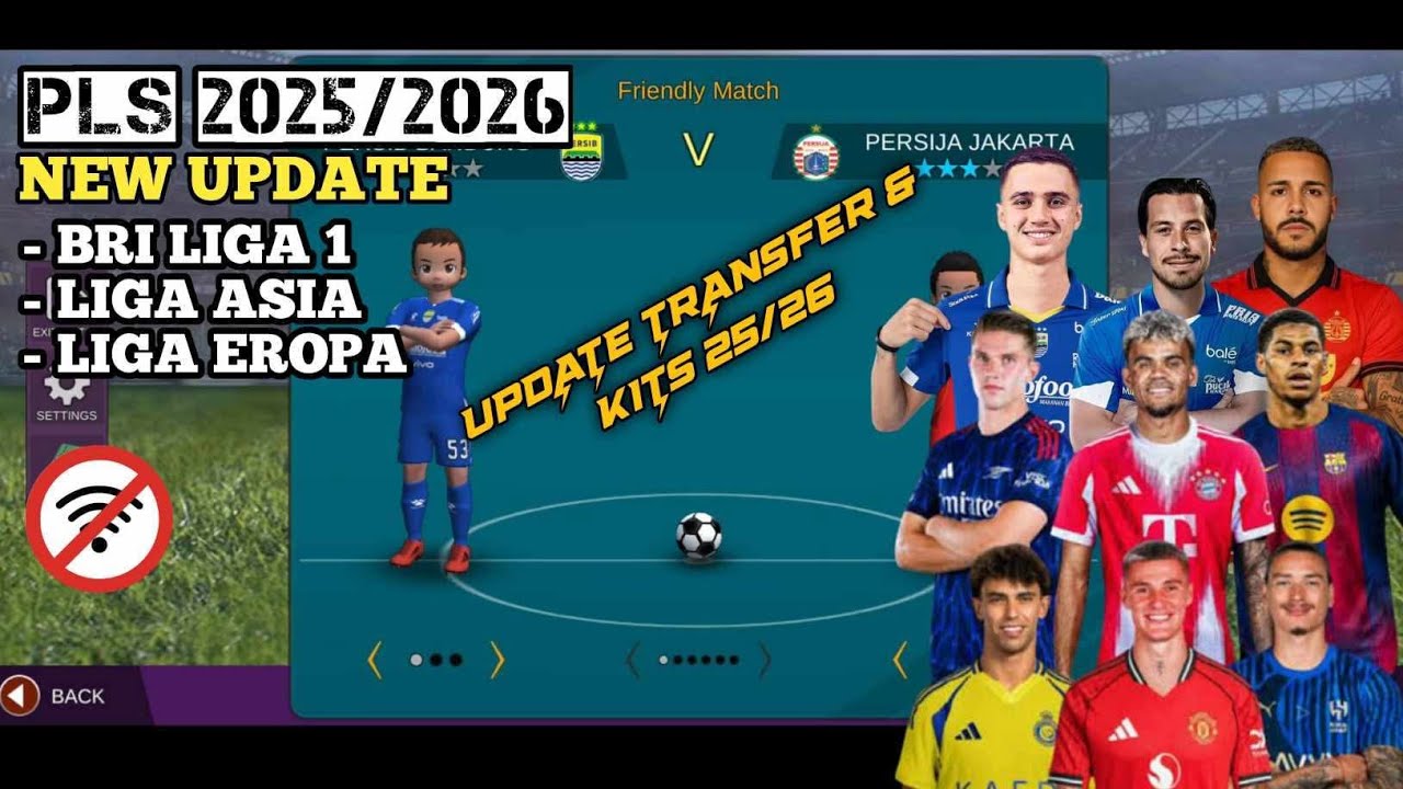 Pro League Soccer 2026 Android Offline Update Transfer Liga Indonesia & Eropa, New Kits 25/26