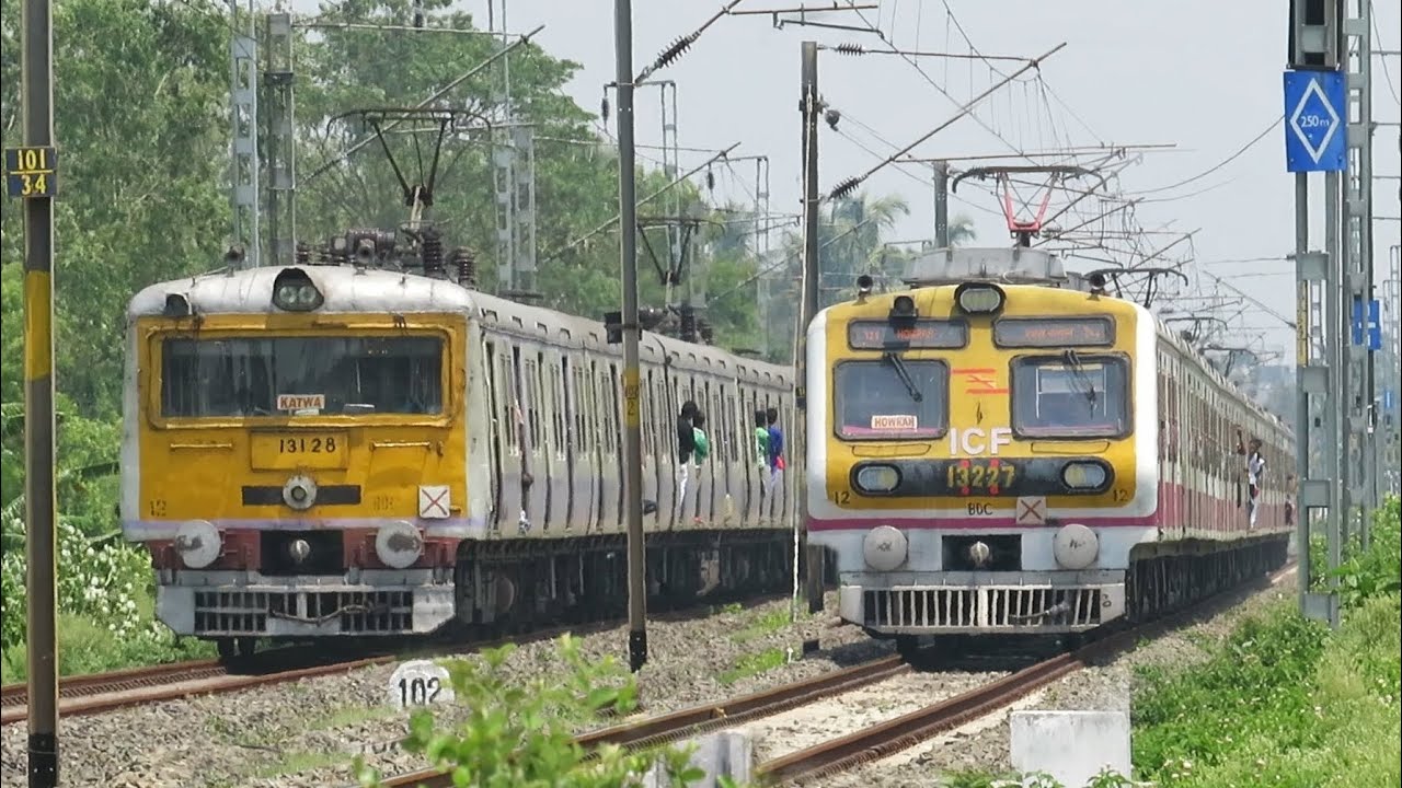 Speedy EMU Trains of Eastern Railway | Kolkata Suburban Local Trains ...