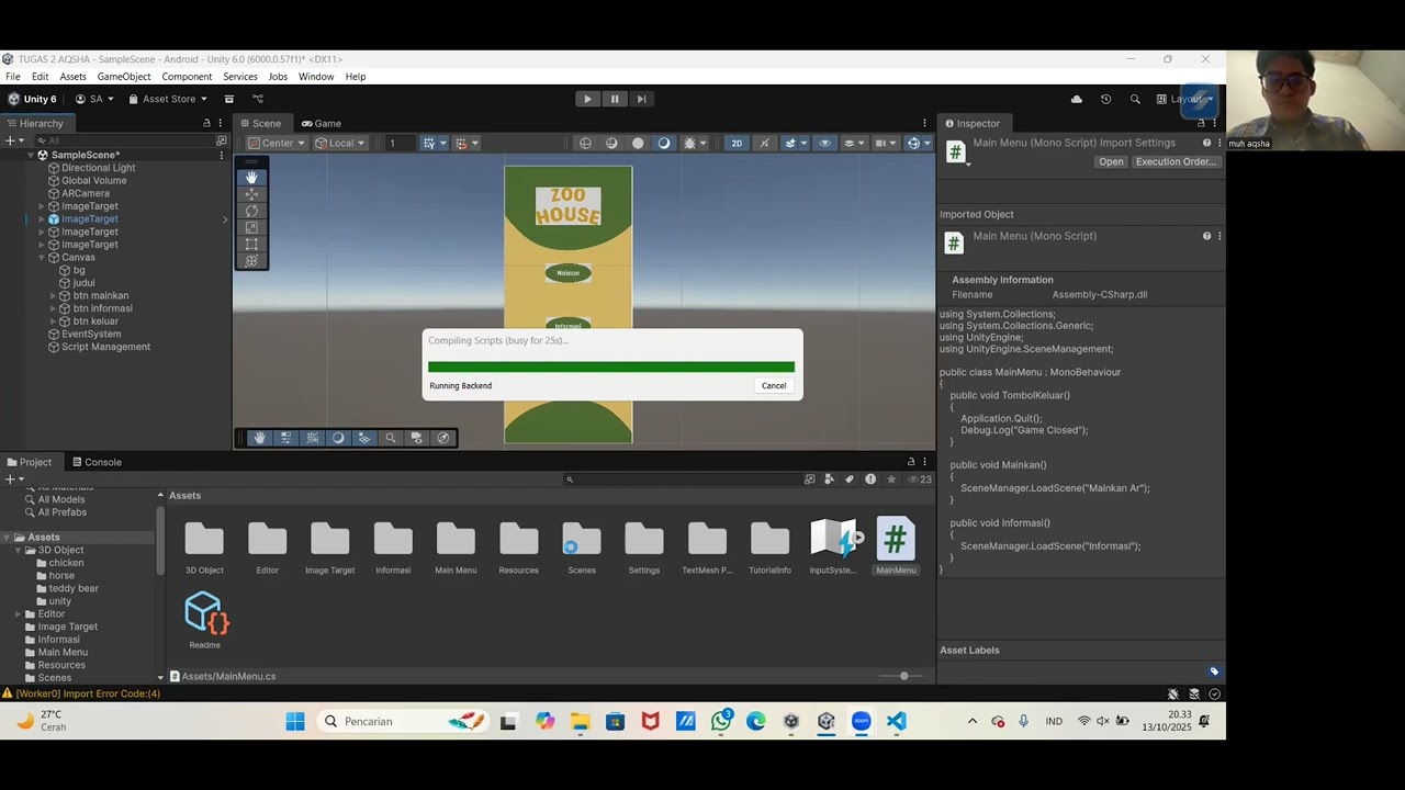 Membuat Hyperlink menu AR - YouTube