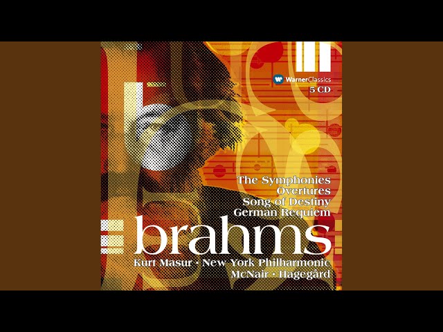 Brahms - Ouverture académique : Orch Philh New York / K.Masur