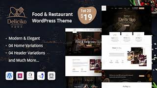 Deliciko - Restaurant WordPress Theme | Themeforest Website Templates and Themes