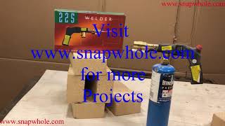 Harbor Freight 225 Propane Welding Torch Review and Use Demonstration