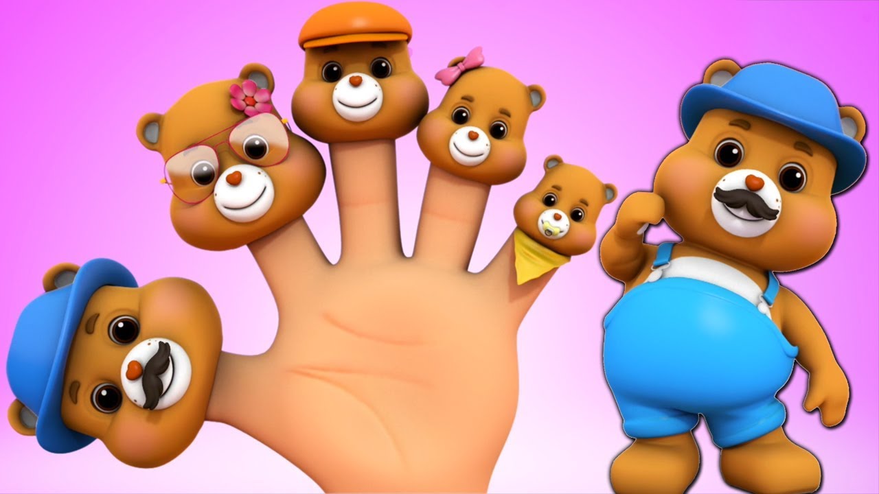 orsacchiotti famiglia dito | Video bambini | canzone bambino | Teddy Bears Finger Family Song