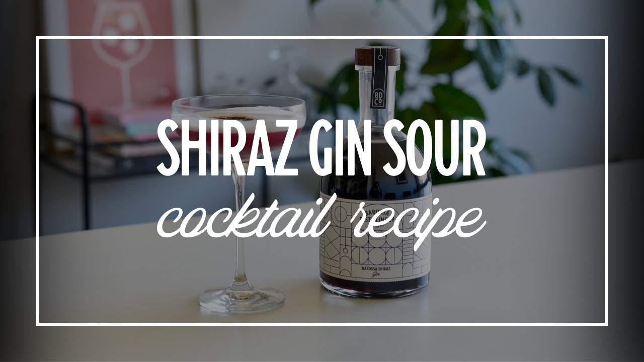 Shiraz Gin Sour Cocktail Recipe YouTube