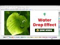 Water Drop in CorelDRAW💧 😱