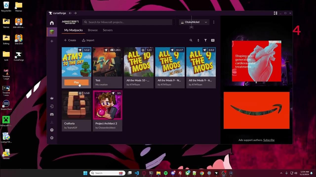 How to install curse forge and all the mods 9 youtube