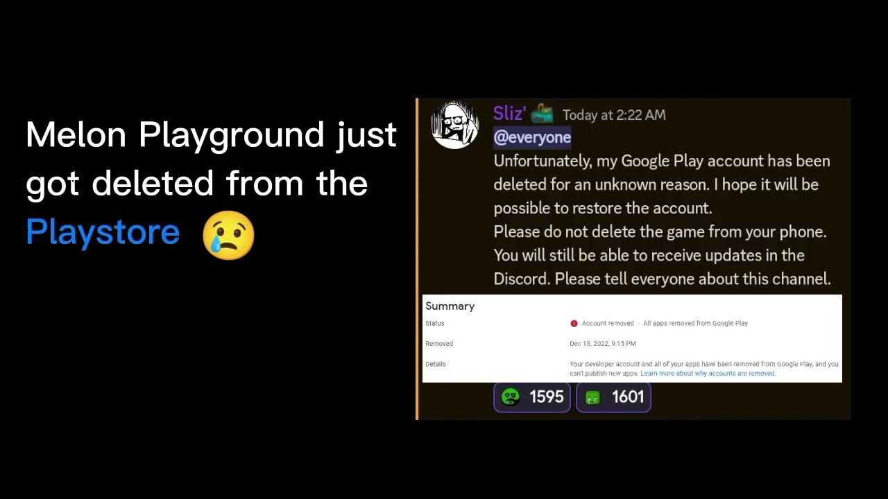 melon playground is gone on google play store. : r/MelonPlaygroundOFC