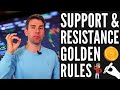 Golden Support and Resistance Rules; Trading Tips 📈💰✔️