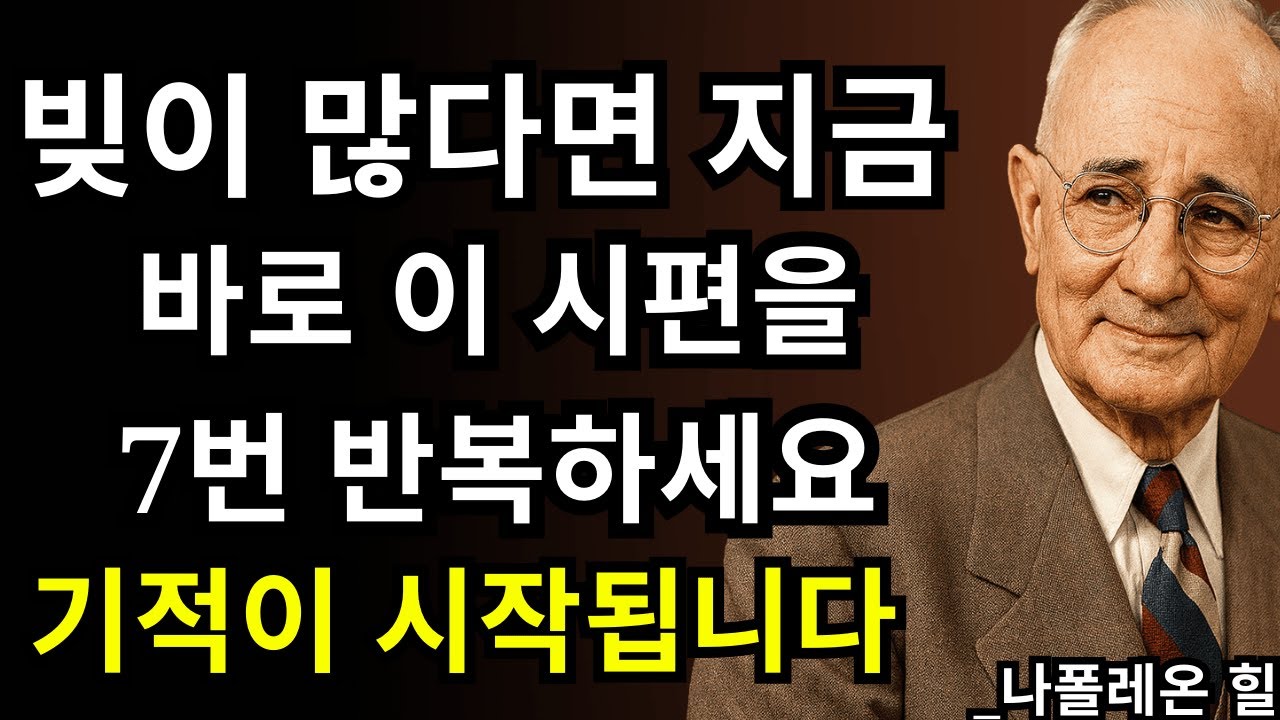 빚에 눌린 인생… 이 시편을 7번 했더니 모든 게 바뀌었습니다 | 나폴레온 힐
