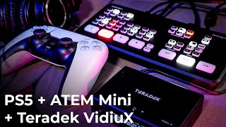 LIVE GAMING: PS5  + BlackMagic ATEM Mini + Teradek VidiuX screenshot 2