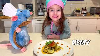 RATATOUILLE BY CHEF LIS  FOOD VIDEOS FOR KIDS  FUNNY TODDLER