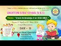 VACATION BIBLE SCHOOL - DAY 11|| (01-05-2026) || HEBRON HEADQUARTERS