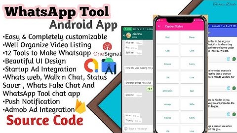 How to WhatsApp Tool Chatting App with Android studio