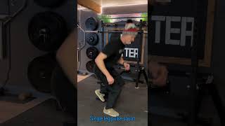 Single leg pulse squat #powerprep #plyos #kneerehab #amortization #cmjprep