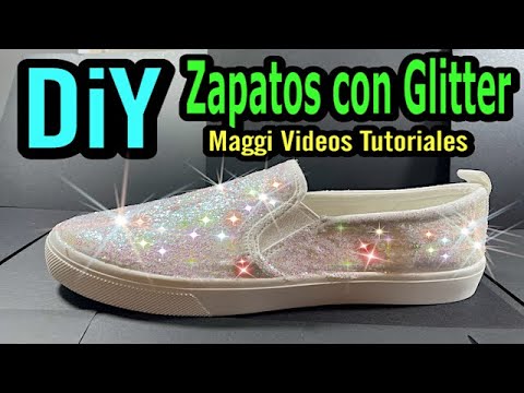 DIY Zapatos con Glitter Purpurina