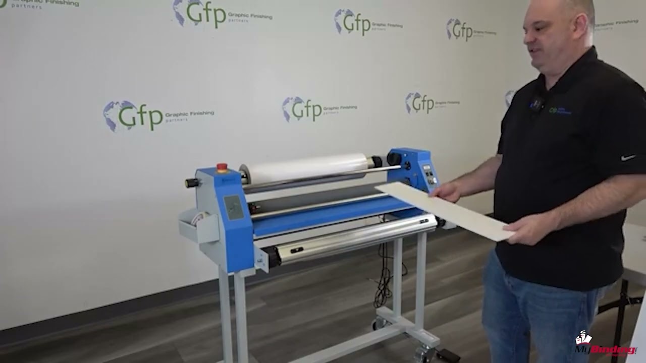 Gfp 220C230C Applications - Pre-Coating Mounting Boards Video
