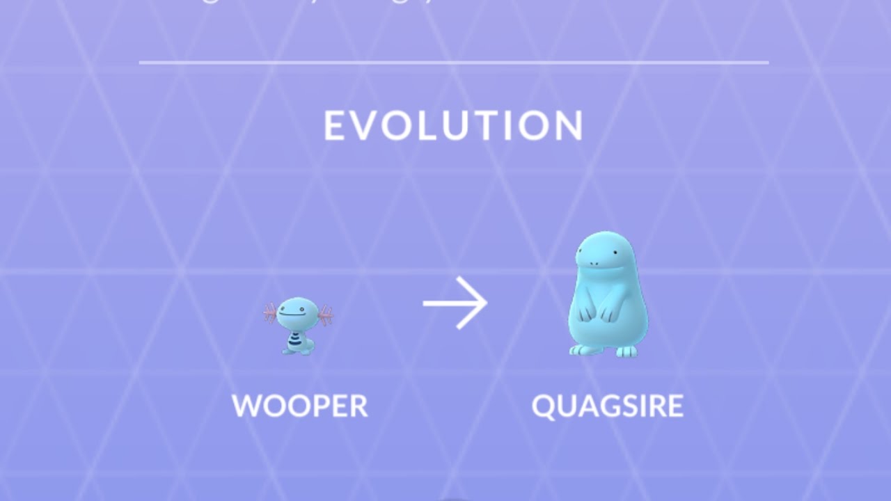 Wooper Evolution Chart