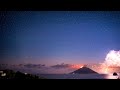 Stromboli Night with thunderstorm and massive eruption 19th July 2020