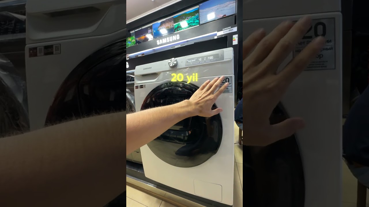 Samsung kir yuvish mashinasi — aql bilan yaratilgan, qulaylik uchun mo‘ljallangan!
