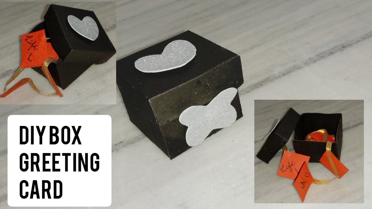 DIY Super Easy Box greeting Card YouTube