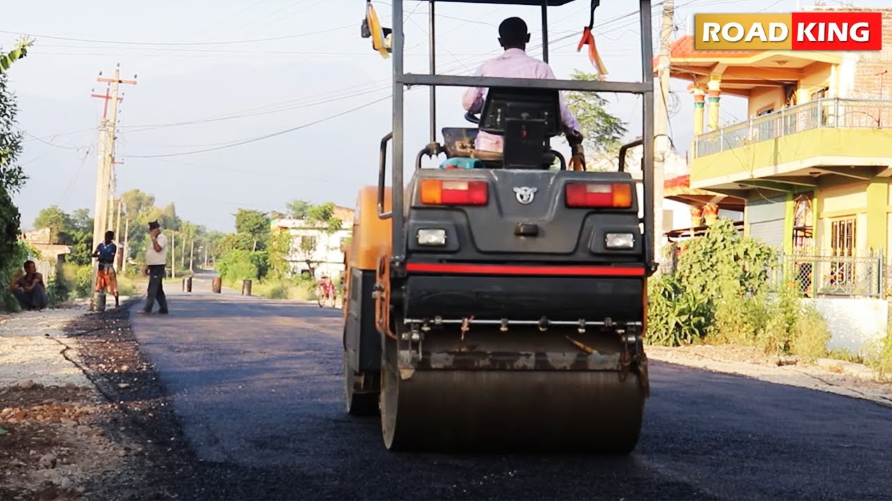 JCB Backhoe Machine Leveling Road -Double Drum Rollers 450 DX