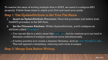How to Ingest Data from NiFi to HDFS as a Single CSV File
