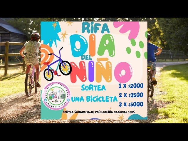 🎁 Rifa solidaria en el Jardín 970 de Ignacio Correas: una bicicleta