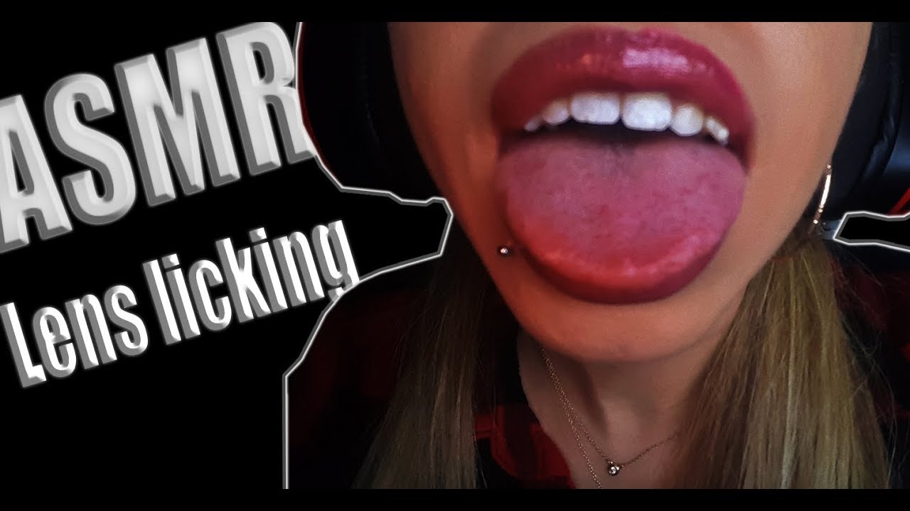 Asmr lens licking