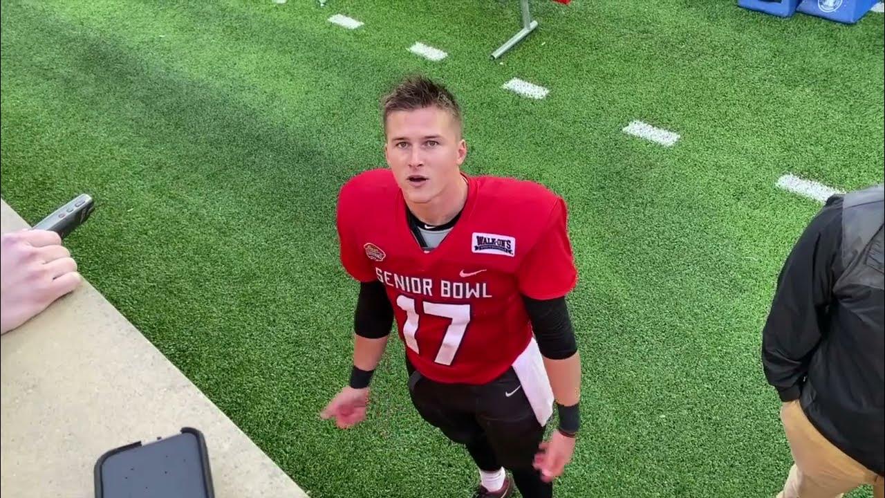 Western Kentucky QB Bailey Zappe 2/2/22, 2022 Senior Bowl