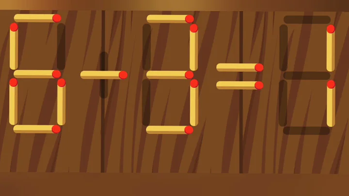 Move only 1 stick to make the equation correct | Matchstick puzzle 6-3=1