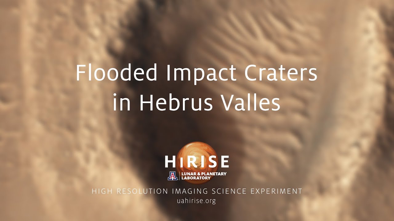 HiRISE (NASA): Flooded Impact Craters in Hebrus Valles