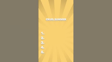 RANK these 5 TAYLOR SWIFT song BUT you don