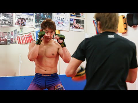 【ＲＩＺＩＮ】堀江圭功、公開練習　地元九州でグスタボと対戦「どんな形になろうと、最終的には勝ちたい」