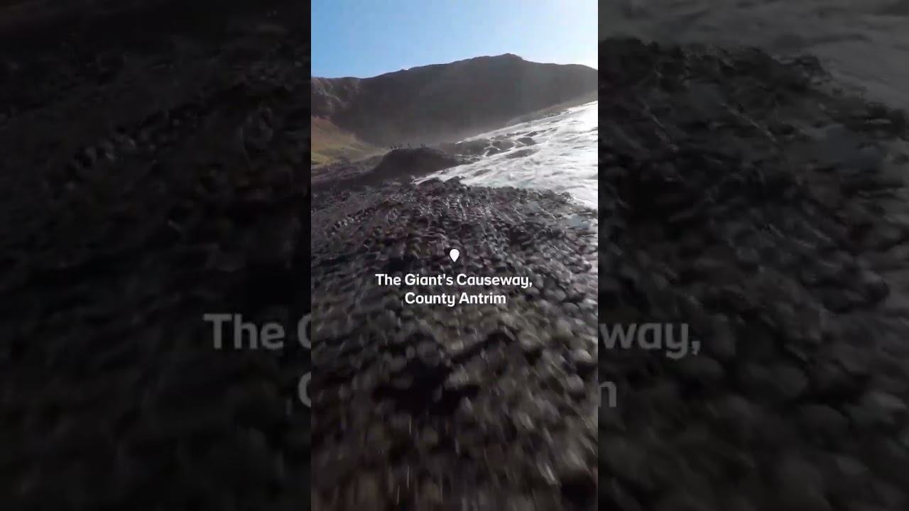 Walk Where Giants Once Roamed in Northern Ireland #fyp #travel #giantscauseway