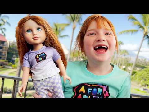 FOREVER FRiEND SUMMER Adley Navey Give Their Dolls A Fashion Makeover In Hawaii Salon And Spa 