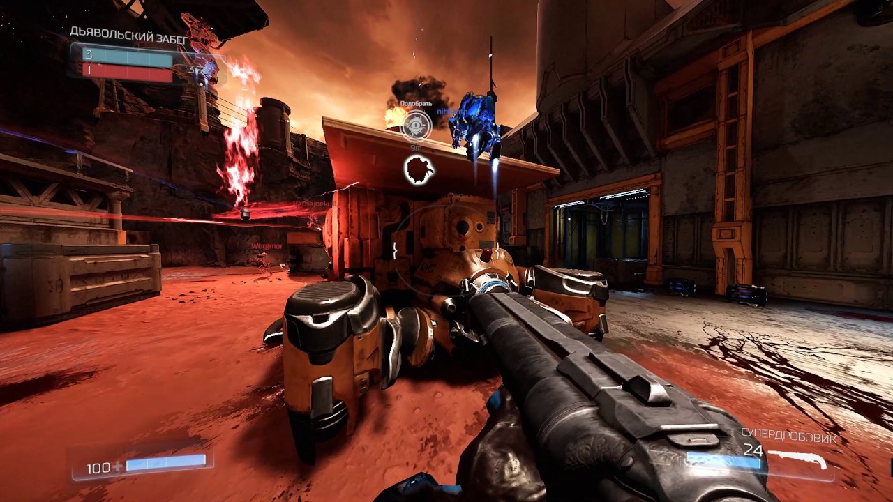 Doom gameplay. Doom 2016 Multiplayer.