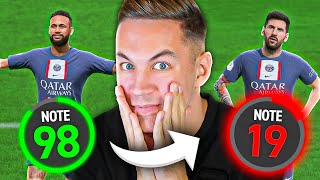 J'INVERSE LES NOTES DU PSG ! FIFA 23