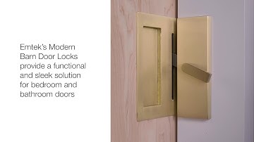 Emtek Barn Door Lock Video
