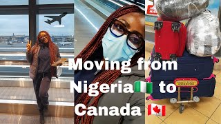 Travel Vlog: Moving from Nigeria to Canada as an International student. First time in Canada