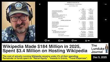Wikipedia Made $184 Million in 2025, Spent $3.4 Million on Hosting